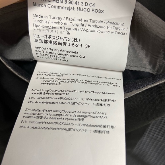 BOSS Hugo Boss Glen Plaid Blazer Jacket Mens 42L - Picture 11 of 11